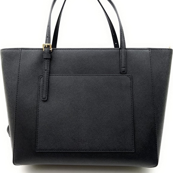 New Tory Burch bag tote black leather gold-tone hardware NWT. - Picture 9 of 12